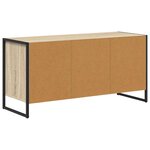 vidaXL Meuble TV Sonoma 100 x 36 x 49 5 cm Bois d'ingénierie