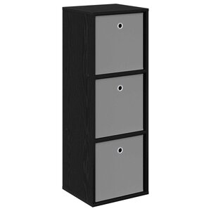 vidaXL Buffet avec tiroir Chêne noir 35 x 32 x 99 5 cm