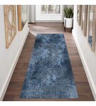 Tapis de salon FISUN 80 x 150 cm - Bleu
