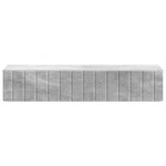 vidaXL Table d'appoint murale Gris béton 87 5 x 34 5 x 17 cm