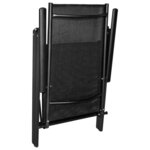 vidaXL Ensemble à manger de jardin 5 Pièces aluminium noir