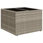 Ensemble de canapés de jardin vidaXL 6 pièces avec coussins gris en rotin