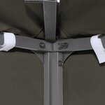 vidaXL Toile supérieure de belvédère 2 niveaux 310 g/m² 4x3 m Taupe