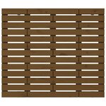 vidaXL Tête de lit murale Marron miel 96x3x91 5 cm Bois massif de pin