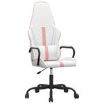 vidaXL Chaise de jeu de massage rose et blanc similicuir