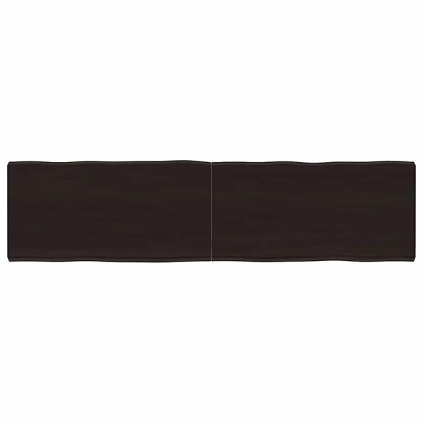 vidaXL Dessus de table bois massif traité bordure assortie