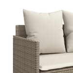 vidaXL Salon de jardin avec coussins 5 Pièces beige résine tressée