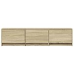 vidaXL Meuble TV avec LED 165 x 34 x 40 cm Chêne Sonoma