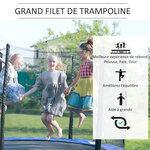 HOMCOM Filet de securite pour trampoline 10ft diametre 305 cm
