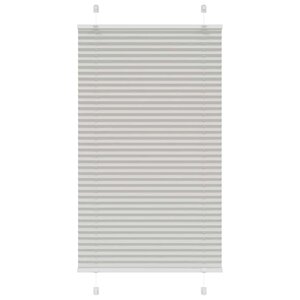 vidaXL Store plissé gris clair 80x100 cm largeur du tissu 79 4 cm