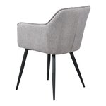 Lot de 2 chaises de salle à manger salon design moderne cuisine 81 x 57 x 53 cm gris noir 03_0009606