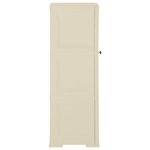 vidaXL Armoire plastique 40x43x125 cm design de bois blanc angora
