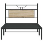 vidaXL Cadre de lit sans matelas chêne sonoma 100x200 cm