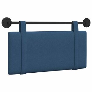 vidaXL Tête de lit suspendue Bleu Tissu