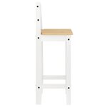 vidaXL Ensemble de bar 5 Pièces Blanc Bois de pin massif