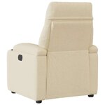 vidaXL Fauteuil inclinable Crème Tissu