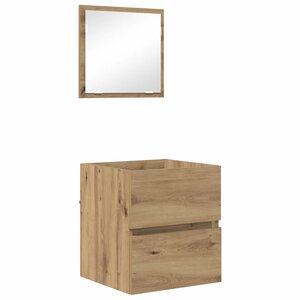 vidaXL Cabinet de salle de bain Chêne artisanal 41 x 38 5 x 45 cm