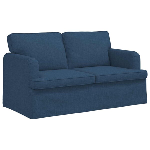 vidaXL Canapé Bleu 144 x 80 x 85 cm tissu