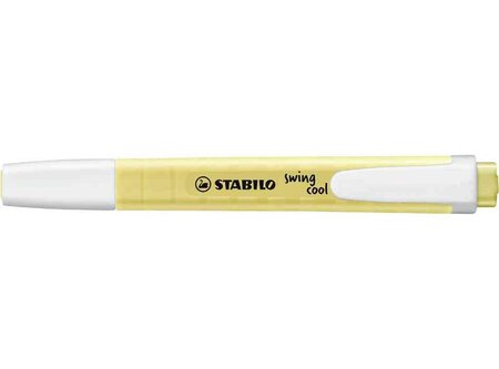 Surligneur swing cool Edition Pastel jaune pastel STABILO