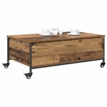 vidaXL Table basse Bois Ancien 91 x 55 x 32 cm Bois d'ingénierie