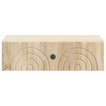 vidaXL Table d'appoint murale 59 x 34 5 x 17 cm Bois d'ingénierie