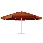 vidaXL Tissu de remplacement de parasol d'extérieur Terre cuite 610 cm