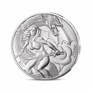 DC COMICS Monnaie de 10€ Argent WONDER WOMAN LA GUERRIÈRE  E