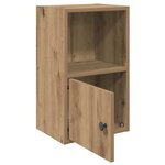 vidaXL Bibliothèque chêne artisanal 31x24x52 cm bois d'ingénierie