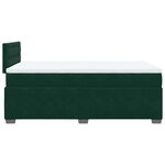 vidaXL Sommier à lattes de lit avec matelas vert foncé 120x190 cm