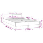 vidaXL Cadre de lit sans matelas noir 120x190 cm similicuir