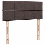 vidaXL Sommier à lattes de lit avec matelas Marron foncé 120x200 cm