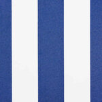 vidaXL Toile de rechange pour store banne Bleu et blanc 400 x 200 cm