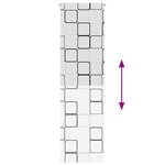 vidaXL Store enrouleur de douche 60x240 cm largeur du tissu 56 cm