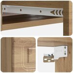 vidaXL Table d'appoint murale 59 x 34 5 x 17 cm Bois d'ingénierie
