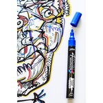 Marqueur peinture 4ARTIST pointe ogive 2 mm JAUNE PÉBÉO