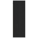 vidaXL Meuble TV mural en chêne noir - 30 5 x 30 x 90 cm  fait en bois d'ingénierie.