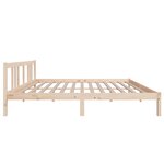 vidaXL Cadre de lit sans matelas bois massif 160x200 cm