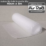 1 rouleau de film bulle d'air largeur 40 cm x longueur 5 mètres - gamme air'roll standard