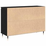 vidaXL Buffet Chêne noir 101 5 x 35 x 70 cm Bois d'ingénierie