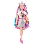 Barbie cheveux fantastiques 16 5 cm - 2 looks licorne et sirene