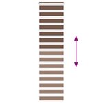 vidaXL Store zèbre marron 55x230 cm largeur du tissu 50 9 cm polyester
