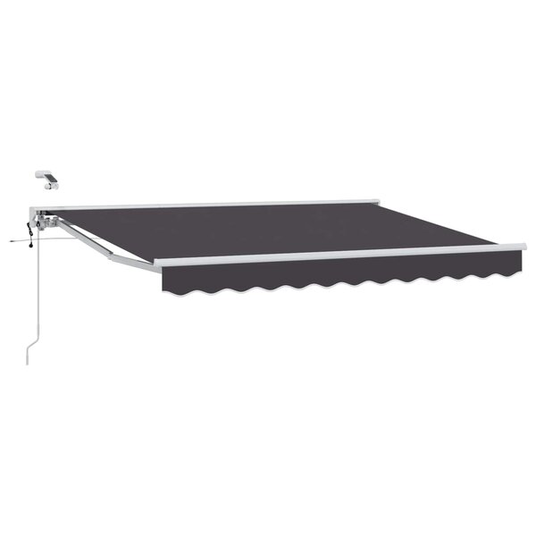 vidaXL Auvent rétractable électrique Anthracite et blanc 3 x 2 5 m