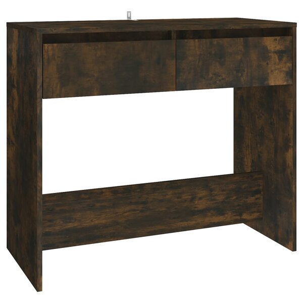 vidaXL Table console chêne fumé 89x41x76 5 cm bois d'ingénierie