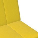 vidaXL Canapé-lit à 2 places avec repose-pied jaune velours