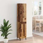 vidaXL Haut Armoire Bois Ancien 69 5 x 34 x 180 cm Bois d'ingénierie