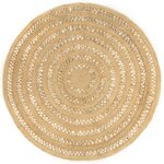 vidaXL Tapis fait à la main Jute tressée 240 cm