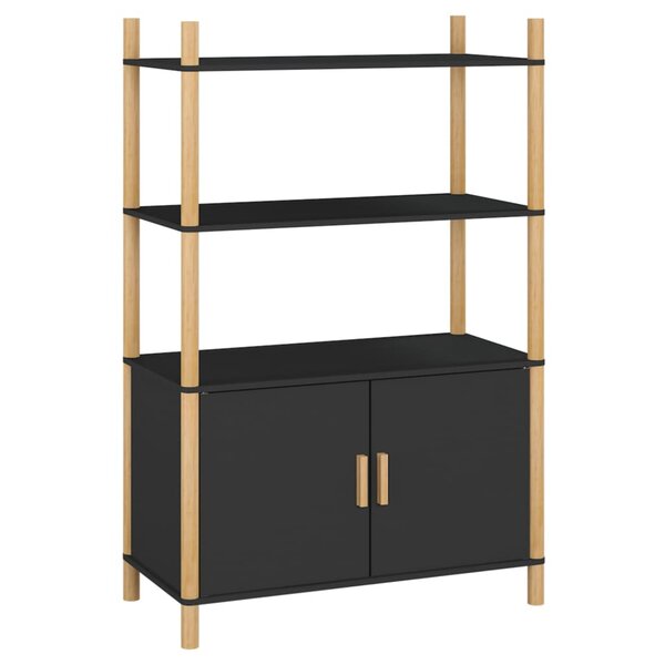 vidaXL Buffet haut Noir 80x40x121 cm Bois d'ingénierie