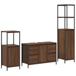 vidaXL Ensemble de mobilier de salle de bain avec tiroir 3 Pièces