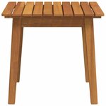 vidaXL Ensemble de repas extérieur Marron Bois d'Acacia Massif