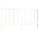 vidaXL Cadre de lit sans matelas blanc 200x200 cm bois massif de pin